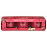 YANKEE CANDLE Red Raspberry svíčka votivní sada 3ks