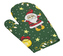 Kuchyňská chňapka - vánoční motiv zelený - chňapka 28x18 cm