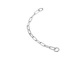 Nobby řetízkový obojek velká oka chrom 50cm / 3mm