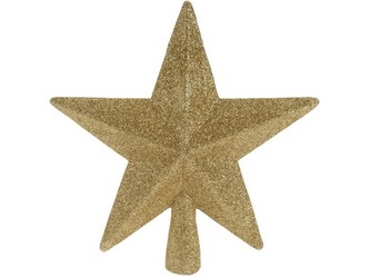 špička na stromek HVĚZDA 19cm ZLA