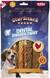 Nobby StarSnack Dental Chicken Twist dentální kuřecí spirály 12,5cm / 140g