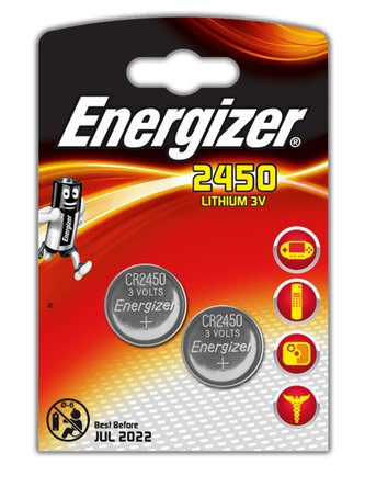 Baterie knoflíková, CR2450, 1 ks v balení, ENERGIZER