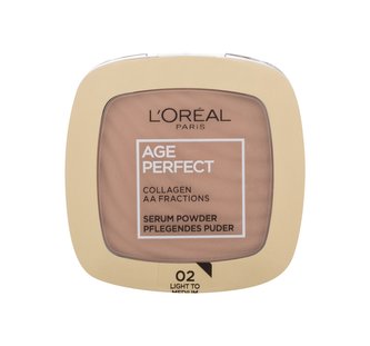 L´Oréal Paris Age Perfect Pudr Serum Powder 9 g 02 Light To Medium pro ženy L´Oréal Paris Age Perfect Pudr Serum Powder 9 g 02 Light To Medium pro ženy