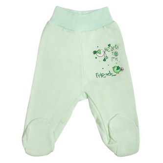 Kojenecké polodupačky Bobas Fashion Benjamin zelené - velikost 68 (4-6m)