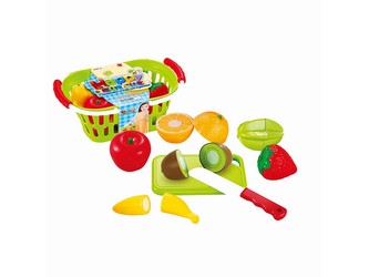 Souprava ovoce ke krájení, v košíku, 9 ks