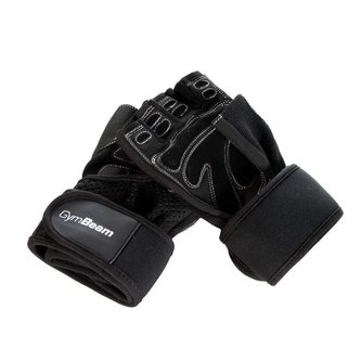 Fitness rukavice Wrap black - GymBeam - Velikost XL