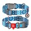 Obojek nylonový Waudog Ethno Blue QR (24-40cm/2,0cm)