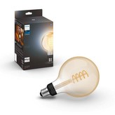 Hue Bluetooth žárovka LED E27 Filament G125 7W 550lm 2200-4500K