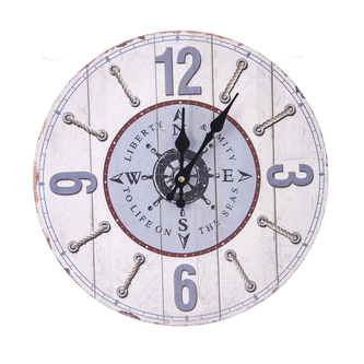 Hodiny nástěnné dřevo SEA pr. 34 cm