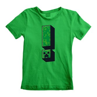 Dětské tričko Minecraft: Creeper Exclamation (5-6 let) zelená bavlna