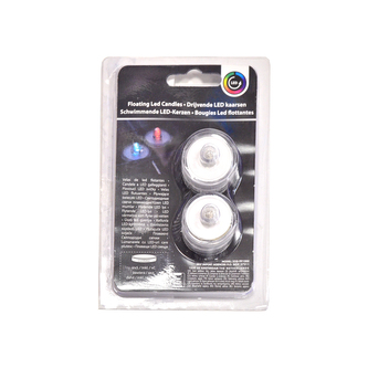 Svíčka UH plovoucí LED barevná 2 ks