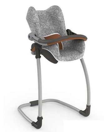 3v1 Autosedačka a židlička MC&Q pro panenky šedá