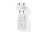 Cestovní adaptér USB NEDIS WCPD18WU102WT pro použití z ČR ve Velké Británii