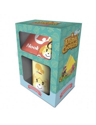 Dárkový set Animal Crossing - Tom Nook -  hrnek, podtácek, klíčenka