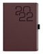 Týdenní A5 diář fabric bordó