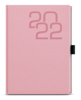 Týdenní A5 diář fabric růžový