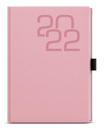 Týdenní A5 diář fabric růžový