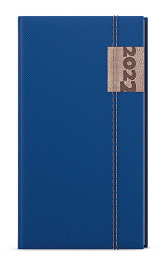 Týdenní kapesní diář denim modrá