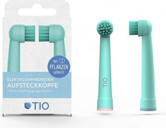 TIO Náhradní hlavice k el. zubnímu kartáčku (2 ks) - ledovcová/korálová - kompatibilní s modely kartáčků oral-b