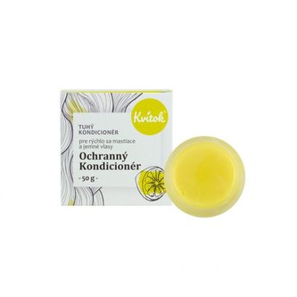 Kvitok Tuhý kondicionér pro mastné vlasy - Ochranný XL (50 g) - posílí jemné hřívy Kvitok Tuhý kondicionér pro mastné vlasy - Ochranný XL (50 g) - posílí jemné hřívy