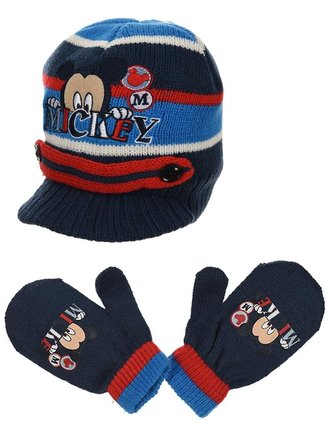 ČEPICE A RUKAVICE MICKEY baby - velikost 48