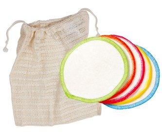 Anaé by Ecodis Pratelné odličovací tamponky (10 ks) - z měkoučké biobavlny