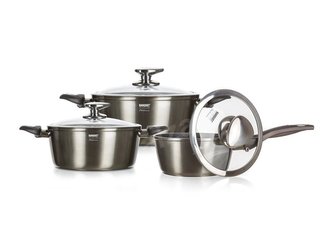 Sada hrnců BANQUET Metallic Platinum 6ks