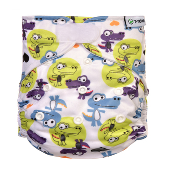 Kalhotková plena AIO - přebalovací set suchý zip, crocodiles