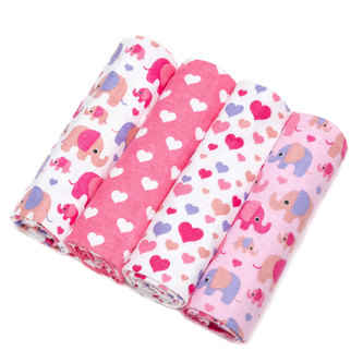 Látkové pleny, pink elephants / růžoví sloni