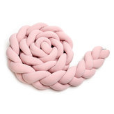 Pletený mantinel 180 cm, pink dots