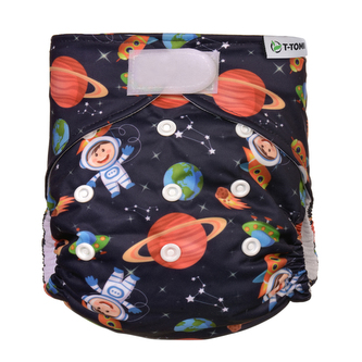 Kalhotková plena AIO - přebalovací set suchý zip, universe