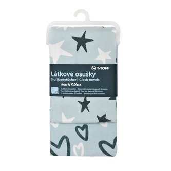 Látkové osušky, hearts & stars