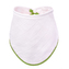 BIO Bambusový slintáček, white with green edging / bílý se zeleným okrajem