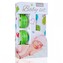 Baby set - bambusová osuška birds / ptáčci + kočárkový kolíček green / zelená