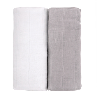 TETRA osušky EXCLUSIVE COLLECTION, white + grey / bílá + šedá