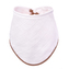 BIO Bambusový slintáček, white with beige edging / bílý s béžovým okrajem