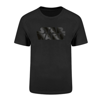 Pánské tričko Star Wars: Black foil Logo (XL) černá bavlna