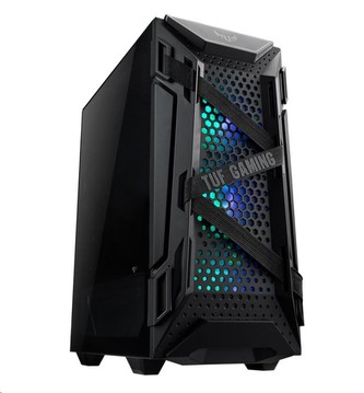 ASUS skříň TUF GAMING GT301 BLACK AURA, ATX Tower, černá, bez zdroje