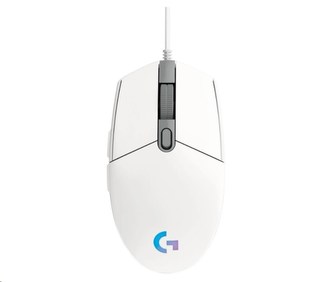 Kabelová optická herní myš "G102 Prodigy“, bílá, USB, LOGITECH, 910-005824