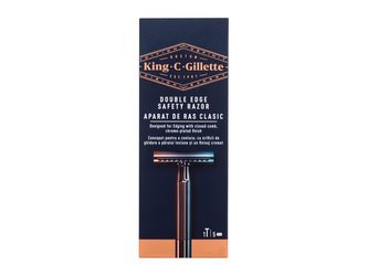 Gillette Holicí strojek King (Double Edge Safety Razor) + žiletky 5 ks man