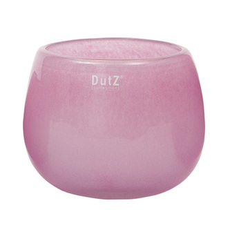 Skleněný květináč DutZ, Pot, výška 14 cm, průměr 16 cm, barva fuchsiová