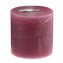 Rustikální svíčka DutZ, Výška 10 cm, průměr 10 cm, barva fuchsiová