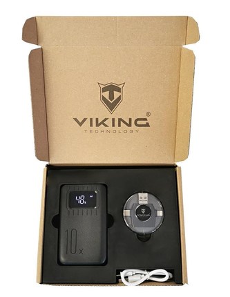 Viking dárková sada - power banka go10 + čtečka 4v1, černá