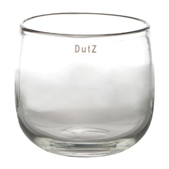 Skleněný květináč DutZ, Pot, výška 11 cm, průměr 13 cm, barva čírá