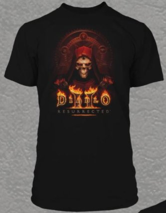 Pánské tričko Diablo II: Resurrected Key to Darkness Tee (M) černá bavlna