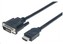 MANHATTAN HDMI Male to DVI-D 24+1 Male, Dual Link, Black, 5m