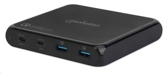 MANHATTAN USB nabíjecí stanice Power Delivery Charging Station - 90W, černá
