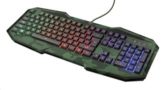 TRUST Klávesnice GXT 830 RW-C Avonn Gaming Keyboard - Camo