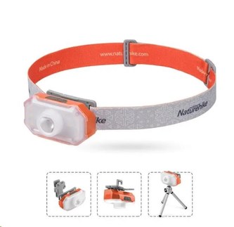 Naturehike LED multifunkční světlo Starlight, USB nabíjení, tripod 101g - šedá/oranžová