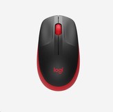 Optická bezdrátová myš "M190", červená, USB, LOGITECH, 910-005908